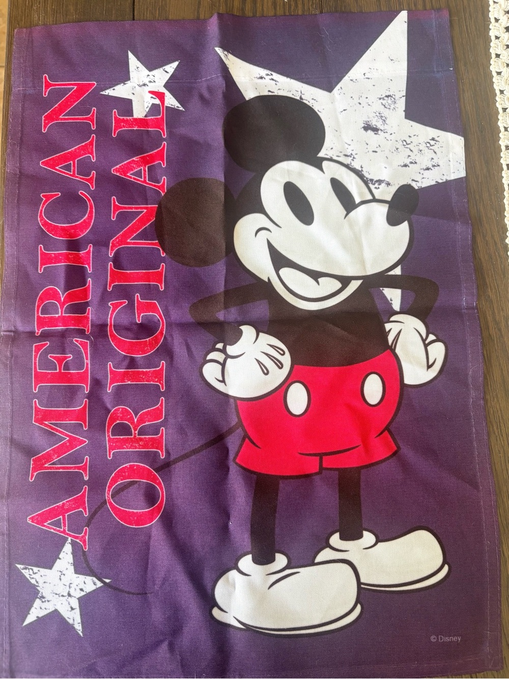 ⭐️ 3/$15 Disney Mickey Mouse Graphic Garden Flag - 4th of July